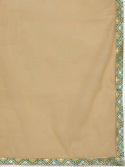 Women Green Woven Design Kurta with Trousers & With Dupatta - Inddus.com