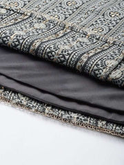 Women Grey Ethnic Motifs Kurta with Trousers & With Dupatta - Inddus.com