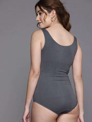 WOMEN GREY SLIMMING BODYSUIT CAMISOLE SHAPEWEAR - Inddus.com
