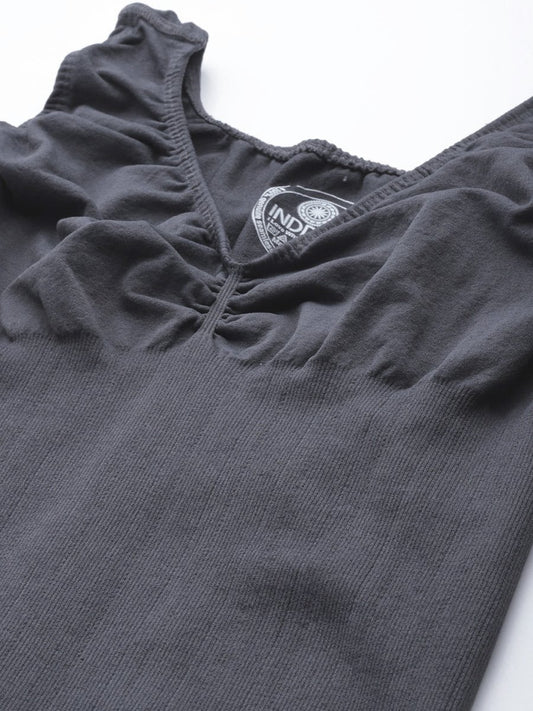 WOMEN GREY SLIMMING BODYSUIT CAMISOLE SHAPEWEAR - Inddus.com