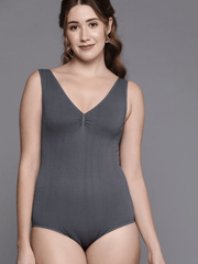 WOMEN GREY SLIMMING BODYSUIT CAMISOLE SHAPEWEAR - Inddus.com