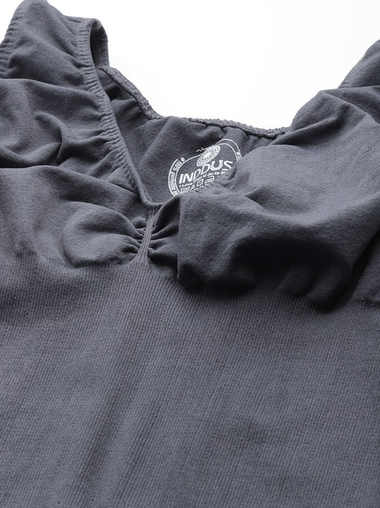 WOMEN GREY SOLID SLIMMING CAMISOLE SHAPEWEAR - Inddus.com