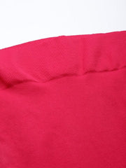 Women Magenta Pink Solid High Compressed Seamless Instant Slimming Saree Shapewear - Inddus.com