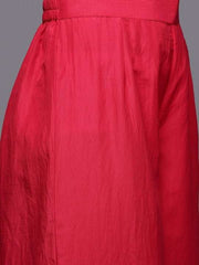 Women Magenta Yoke Design Kurta with Palazzos - Inddus.com