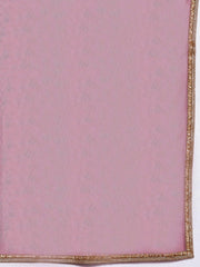 Women Maroon Ethnic Motifs Yoke Design Chanderi Cotton Kurta with Palazzos & With Dupatta - Inddus.com