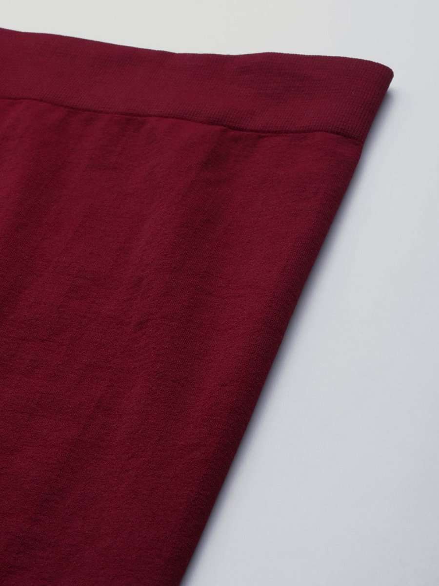 WOMEN MAROON SLIMMING SKIRT SHAPEWEAR - Inddus.com