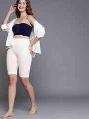 WOMEN NAVY BLUE BANDEAU SPORT BRA - Inddus.com