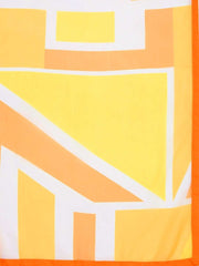 Women Off White & Yellow Embroidered Kurta with Palazzos & Dupatta - Inddus.com