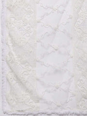 Women Pink Floral Embroidered Kurta with Trousers & Dupatta - Inddus.com