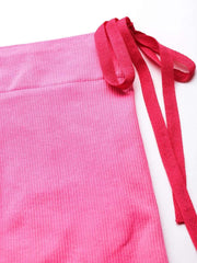 WOMEN PINK SOLID SAREE SHAPEWEAR - Inddus.com