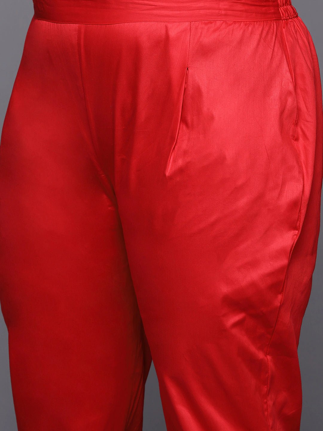 Women Pink & White Ethnic Motifs Embroidered Kurta with Trousers & Dupatta - Inddus.com