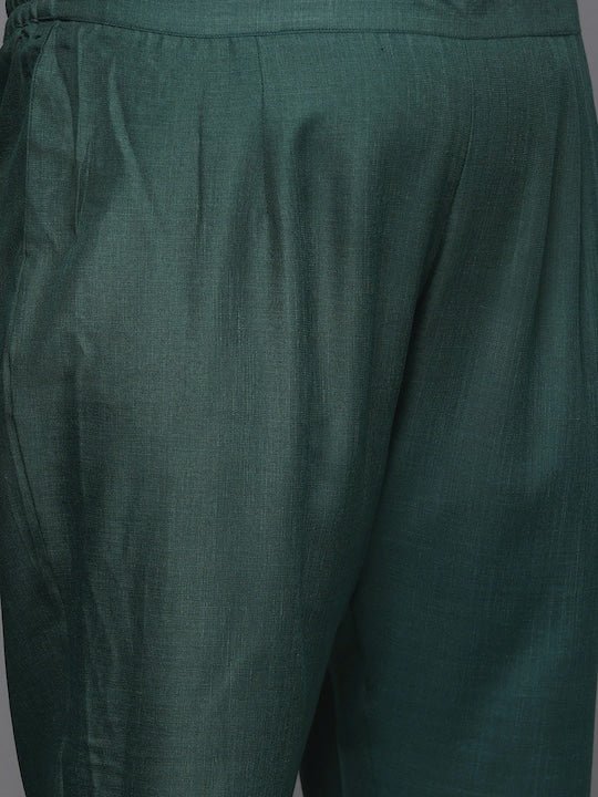 Women Plus Size Gotta Patti Kurta with Trousers & Dupatta - Inddus.com