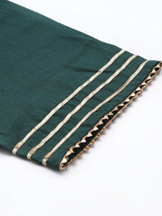 Women Plus Size Gotta Patti Kurta with Trousers & Dupatta - Inddus.com