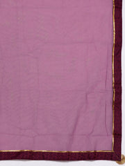 Women Purple Kurta with Sharara & With Dupatta - Inddus.com