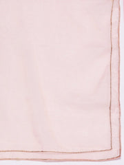 Women Rust Red Ethnic Motifs Printed Georgette Kurta - Inddus.com