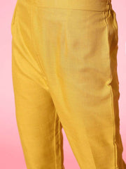 Women Solid Poly-Chiffon Ethereal Embroidery Kurta Set - Inddus.com