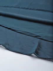 Women Teal Blue Anarkali Kurta With Gotta Detail Dupatta - Inddus.com