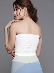 Women White Seamless Bandeau Bra - Inddus.com