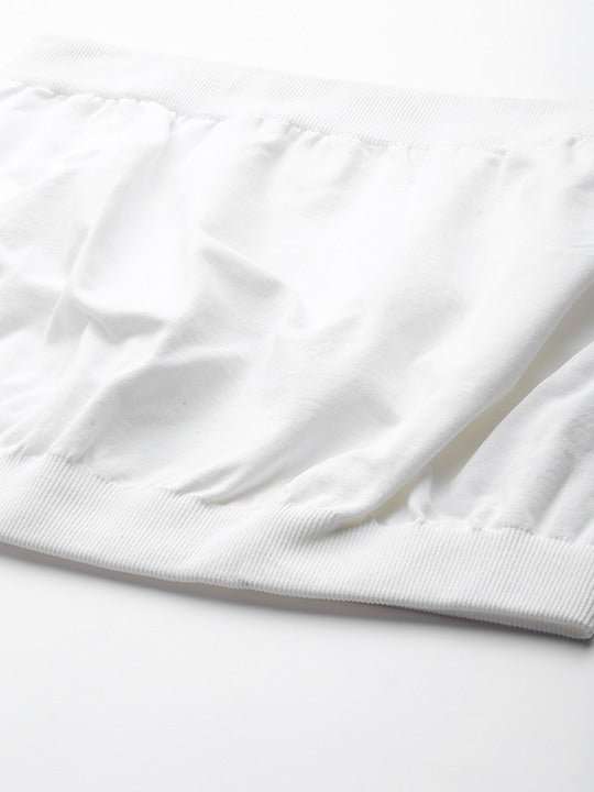 Women White Seamless Bandeau Bra - Inddus.com