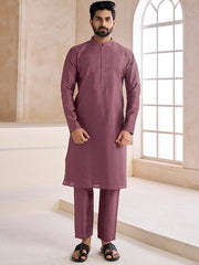 Woven-Design Mandarin Collar Nehru Jacket - Inddus.com