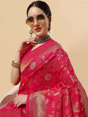 Woven Design Zari Saree - Inddus.com