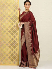 Woven Design Zari Silk Blend Saree