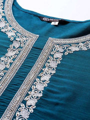 Yoke Design Kurta with Trousers - Inddus.com