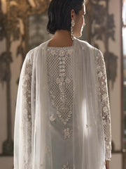 Silver Handwork Embroidered Palazzo Suit