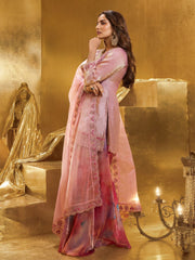 Women Floral Yoke Design Regular Thread Work Kurta with Palazzos & With Dupatta
