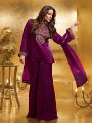 Women Paisley Yoke Design Regular Kurti with Palazzos & Dupatta
