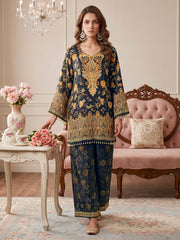 Bohemian Silk Printed Tunic with Trousers