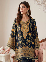 Bohemian Silk Printed Tunic with Trousers