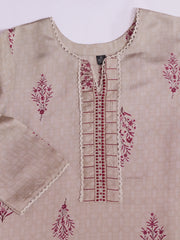 Women Ethnic Motifs Printed Regular Thread Work Chanderi Cotton Kurta with Trousers & With Dupatta