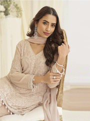 Mauve Eid Style & Festive Wear Pant Style Salwar Suit