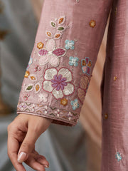 Firozi Chinon Embroidered Sharara Suit