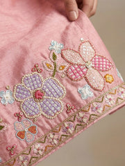 Firozi Chinon Embroidered Sharara Suit