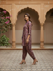 Bohemian Chanderi Printed Tunic with Trousers