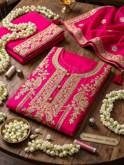Chinnon Silk Woman Palazzo Suit In Pink