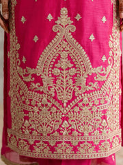 Chinnon Silk Woman Palazzo Suit In Pink
