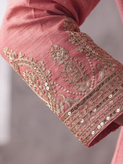 Pink Real Chinnon Pant Style Dress