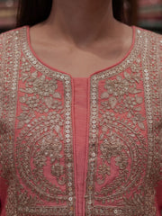 Pink Real Chinnon Pant Style Dress