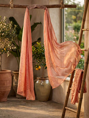 Orange Handwork and Embroidered Indo Western Palazzo Dress