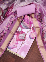 Rose Pink Cotton Material Festive Pant Style Dress