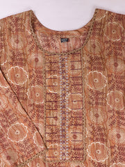 Women Ethnic Motifs Printed Regular Chanderi Cotton Kurta with Trousers & With Dupatta