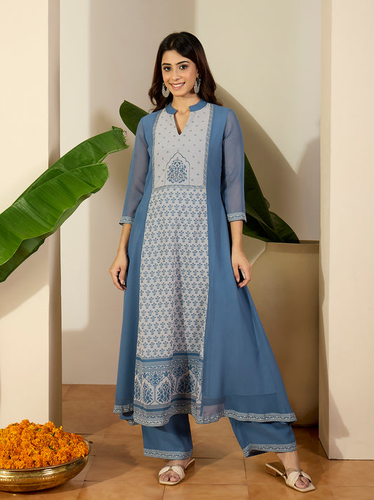 Women Ethnic Motifs Printed Regular Kurta with Trousers & Dupatta