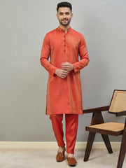 Men Ethnic Motifs Regular Kurta with Pyjamas
