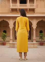 Women Floral Embroidered Sequinned Floral Kurta