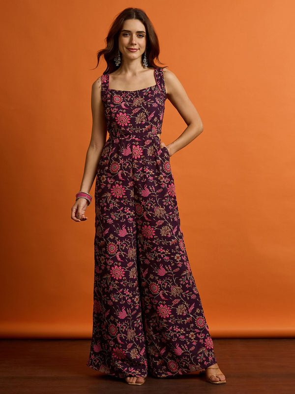 Women Printed Basic Jumpsuit