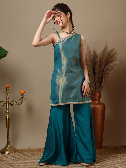 Girls Regular Gotta Patti Kurta with Palazzos