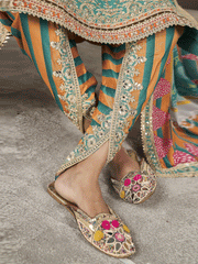 Designer Sea Green Punjabi Style Dhoti Style Salwar Suit